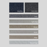 ELVONA – 100% Total Blackout Linen Texture Curtains